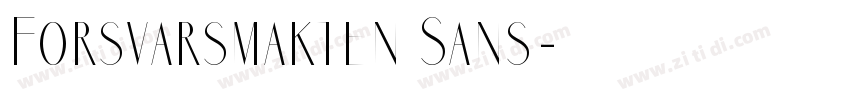 Forsvarsmakten Sans字体转换